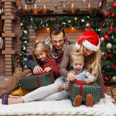 christmas day celebration with family